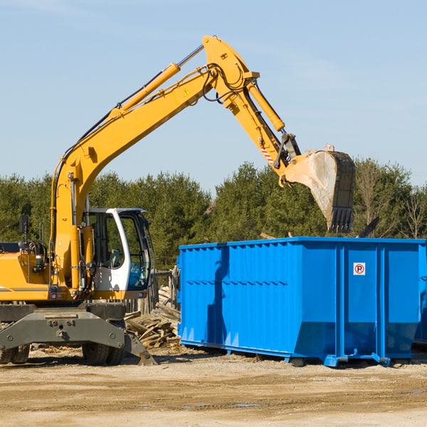 what size residential dumpster rentals are available in Oakville California